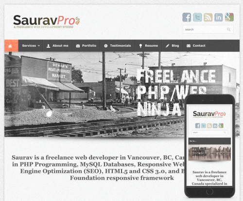 Sauravpro New Website